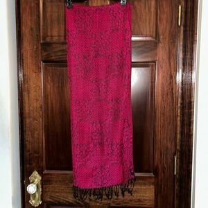 EUC Scarf /pashmina 72” w black fringe